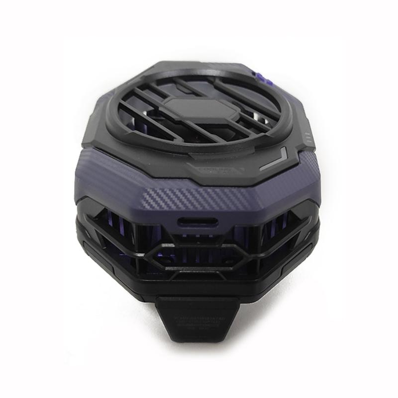 Black-Shark 3Pro Radyatör Evrensel Cep Telefonu Soğutucu Fan 7-Blade 20W Yarıiletken Arka Klip Isı Emici RGB Işık ile