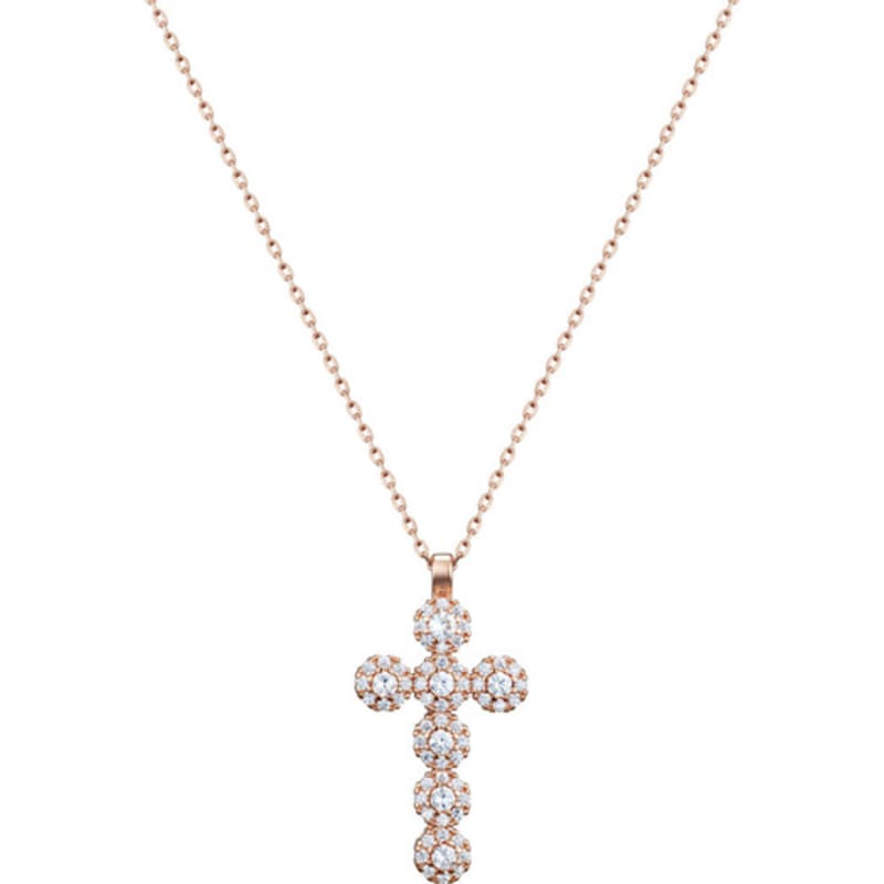 CRANNE Cubic Cross Necklace C24NB107
