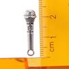 50pcs 24x7mm Microphone Charms Antique Silver Tibetan Charms Vintage Charms  Bracelet