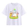 New Summer Cotton Cartoon Totoro Printed T-shirt for Children, Street Men and Women, Summer Fashion Casual Top, T-shirt