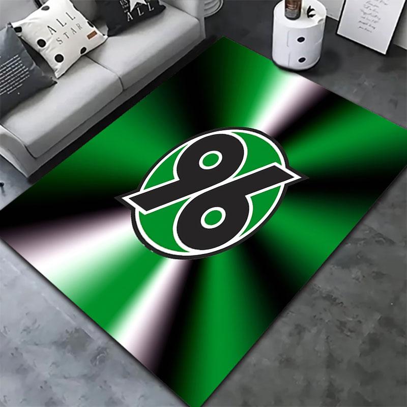 Hannover 96 Teppich für Wohnzimmer Schlafzimmer Zuhause Sofadekoration, Kinder Spiel rutschfeste Bodenmatte