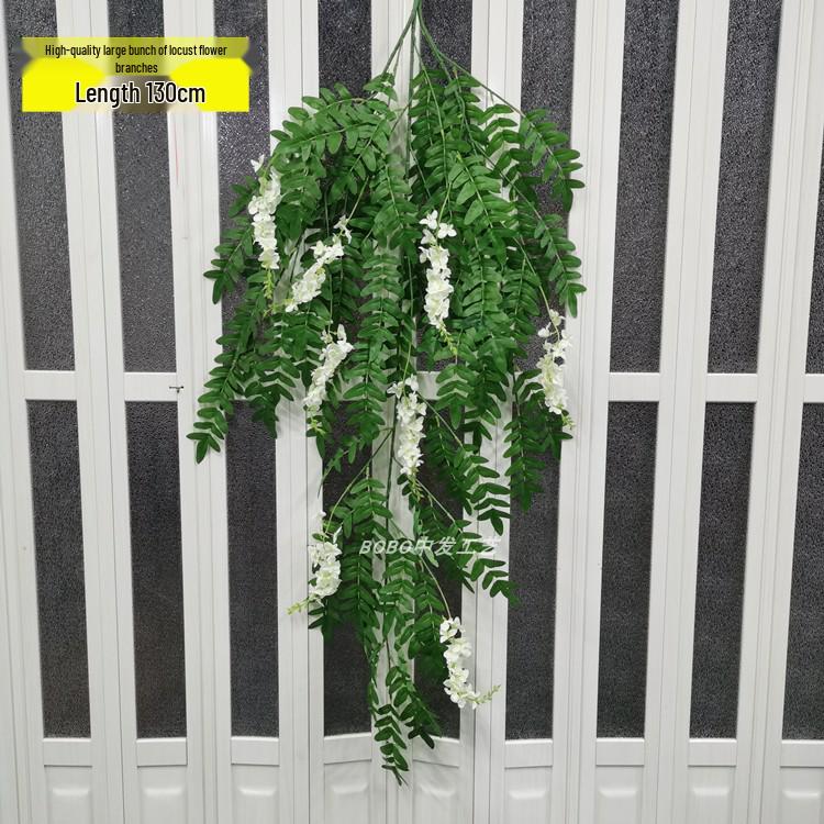 Artificial Spider Plant & Fern Hanging Decor - Trailing Green Vines for Wall & Ceiling