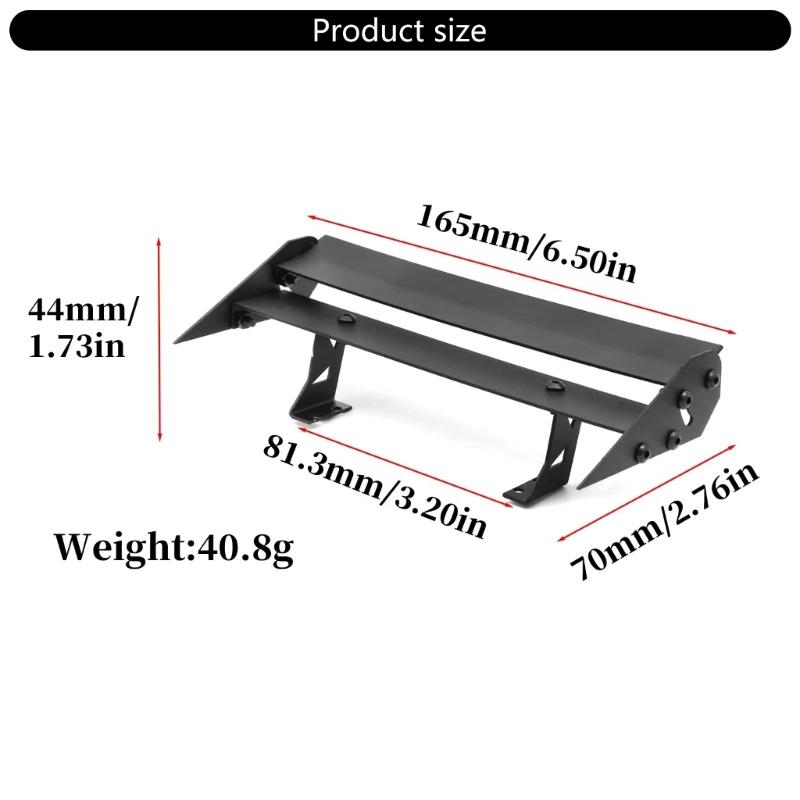 Metal Rear Wing Tool for 1/10 Remote Control Crawlers Spoiler for Crawlers Accessories Model Crawlers Car Toy