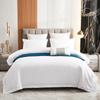 Four-Piece Brushed Cotton Bedding Set: Fitted Sheet, Flat Sheet, Pillowcase, Duvet Cover - Hotel Style for Guesthouses and B&Bs