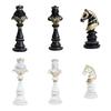 Unique Chess Statue Classical Queen/King/Horse Decoration for Living Room or Office Elegant Desktop Ornament