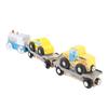 Wooden Train Set Child Friendly Safe Portable Colorful Wood Toy Train Set for Major Brand Boys Girls