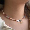 2026 New Colorful Beaded Initial Letter Necklaces for Girls Women Handmade Beads Choker Bohemian Necklace Jewelry Gift Wholesale