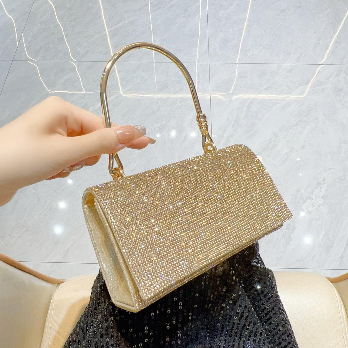 

Блестящая сумка кроссбоди с бриллиантами для дней рождений, свадеб и банкетов