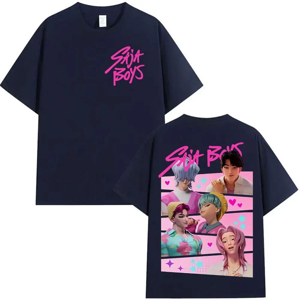 Heiße Verkäufe T-Shirts K-Pop Saja Boys Dämonenjäger Film Grafik Merch T-Shirt Mode Lässig Retro Ästhetische T-Shirts Unisex