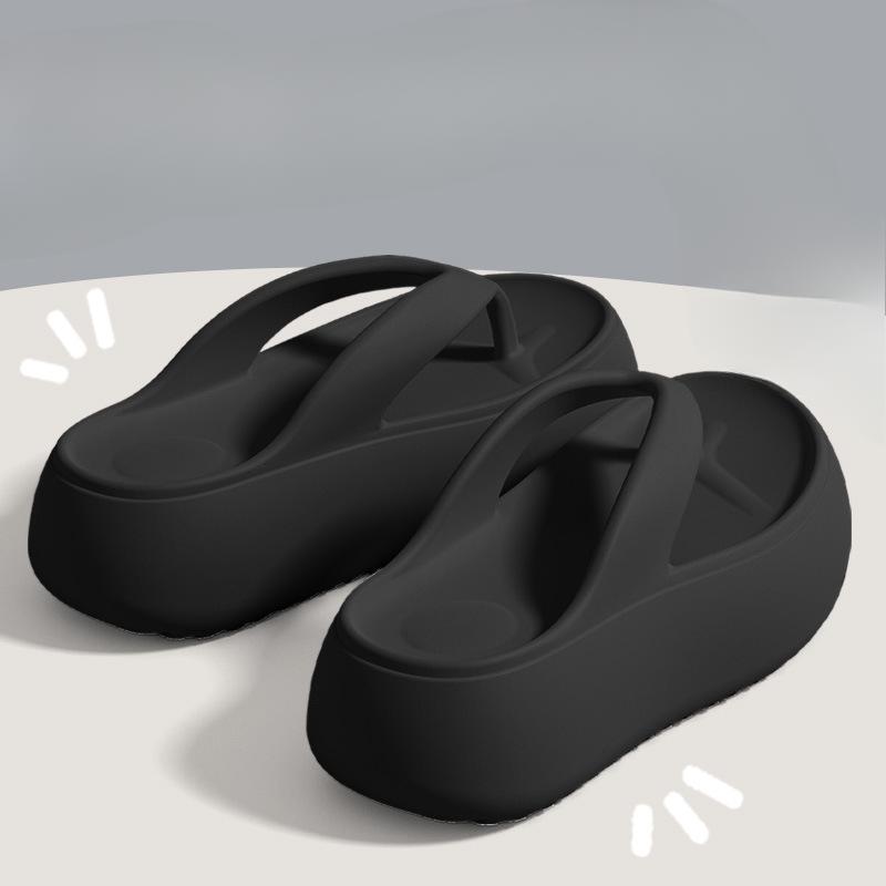 Nové huňaté boty se silnou podrážkou jsou módní, všestranné a protiskluzové plážové žabky