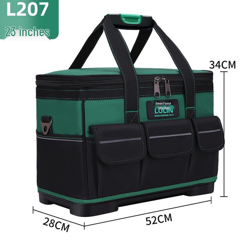 Green Forest Large Multi-functional Tool Bag – Oxford Cloth Electrician and Repair Storage Pouch