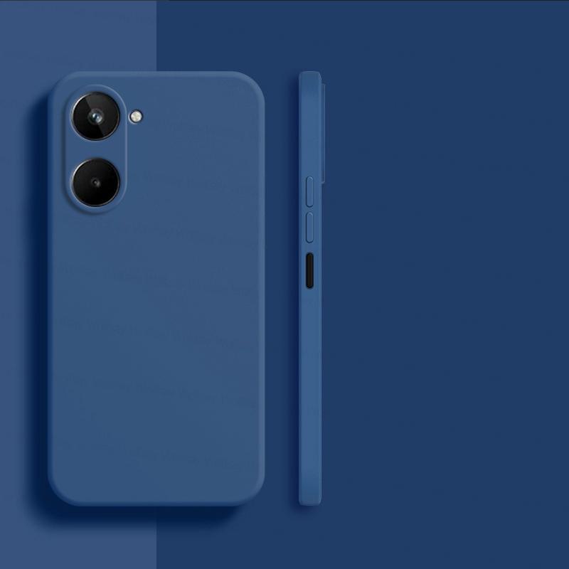 

Для Realme 10 Чехол Realme 10 4G 10 11 Pro Plus Чехол Ударопрочный Жидкий Силиконовый TPU Защитный Чехол для Задней Панели Телефона Realme 10 Realme 10 Pro синий