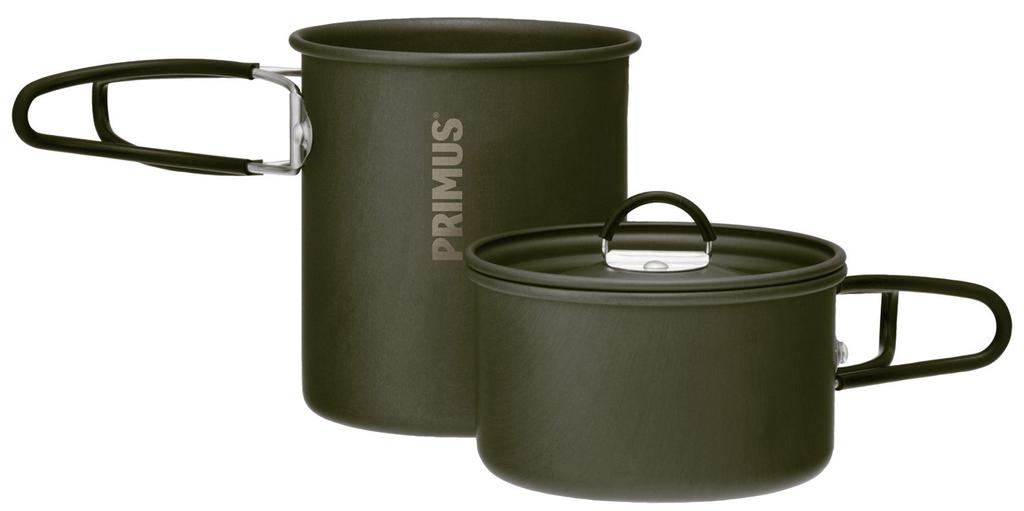 PRIMUS Easy Cook Mini Kit P-CK-K101, a camping and hiking cooker with aluminum pots (840ml + 485ml)