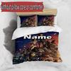 3pcs Duvet Cover Set (1*Duvet Cover + 2*Pillowcase, Without Core), Custom Name Final Fantasy Pattern Bedding Set, Home Bedroom Decor Gift