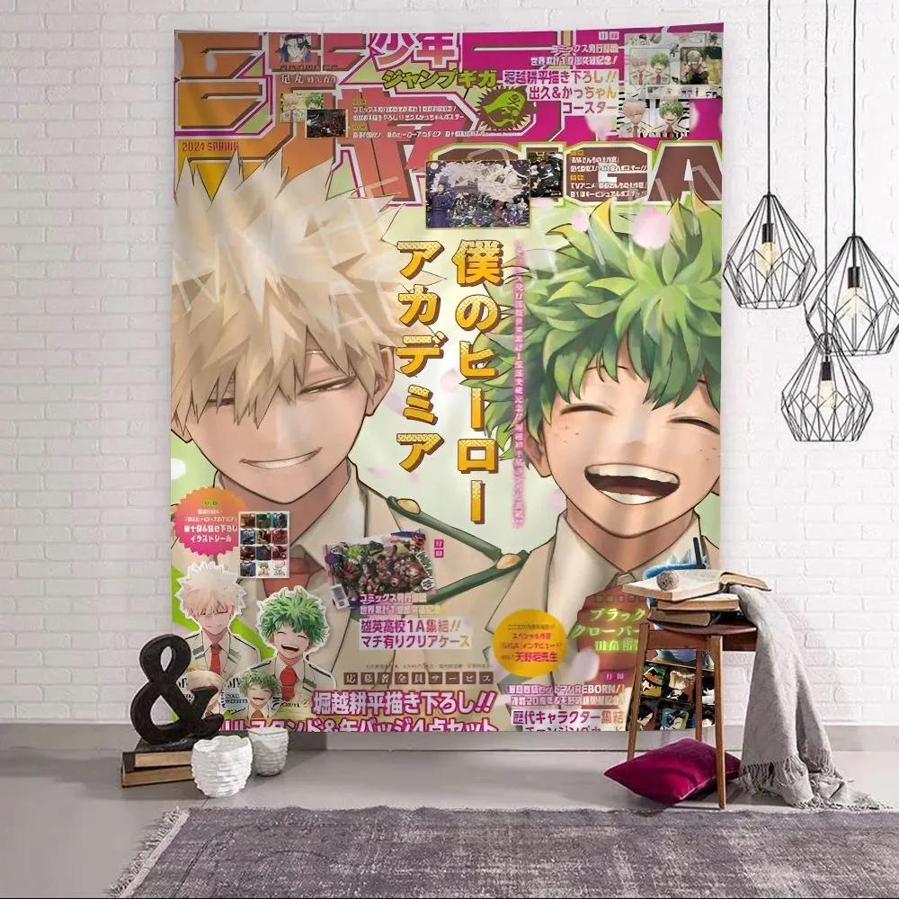 MMy HHero Academia Anime Tapestry Bedroom Living Room Dorm Decor Decorative Artwork Bohemian Style Wall Hanging