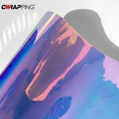 Motorcycle Adhesive Vinyl Car Wrap Rainbow Electroplating Film Water Proof Self-adhesive Stickers for Car Tuning Accessories