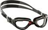 CRESSI Unisex Swimming Goggles for Open Water UV Scratch and DE202391 [FLASH] Use, Protection, Resistant, Shatterproof, Black/Black & Red, [Authentic]