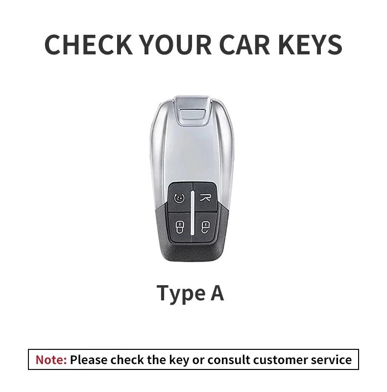 Alloy Car Smart Remote Key Case Fob Cover Protector Holder Shell for Ferrari F430 488 458 F12 Roma 812 F8 Keychain Accessories MQ6