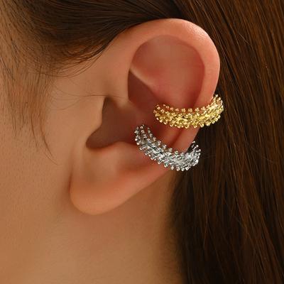 Exaggerated Style Women's Earrings Geometric C-shaped Metal Design High-end Stud Earrings Niche Earrings Fashion