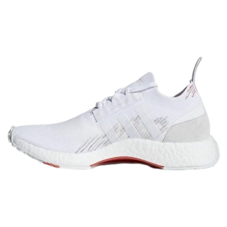

adidas NMD_Racer Primeknit White Женские кроссовки Foot-White Trace-Scarlet CQ2033