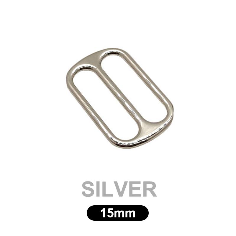 Metal Three Glide Slide Buckle 1Pcs Wear Resistant for DIY Leather Craft Gift Bag Strap Belt Decorative Webbing