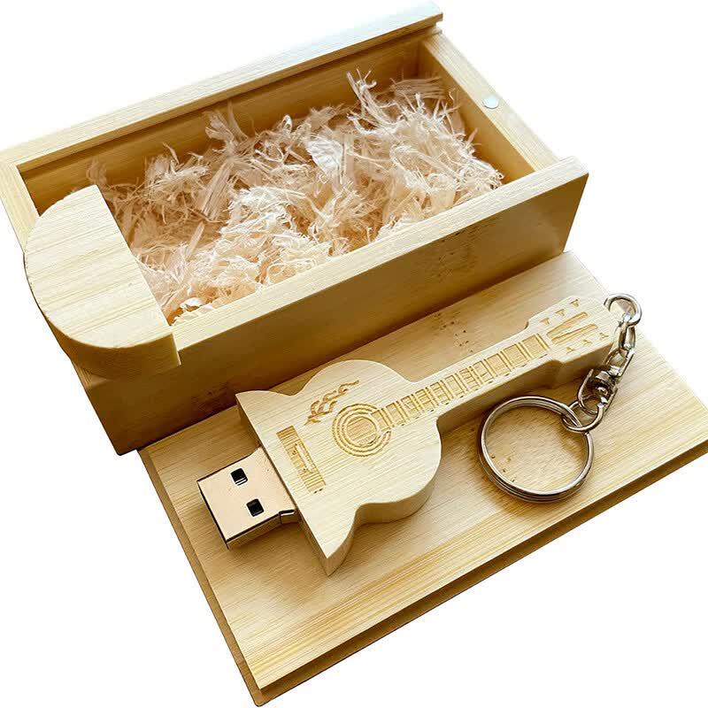 OLOEY Wooden Violin USB 3.0 Flash Drive 128GB