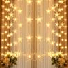 Märchenhafte Weihnachtsbeleuchtung LED Stern Lichterkette mit Fernbedienung für Innen Außen Party Hochzeit Feiertag