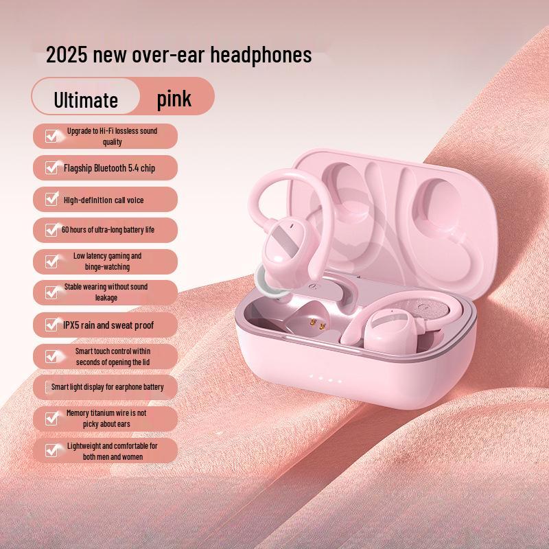 2025 New Model Wireless Over-Ear Bluetooth Sport Headphones - Secure, Comfortable, Long-Wearing for Men and Women