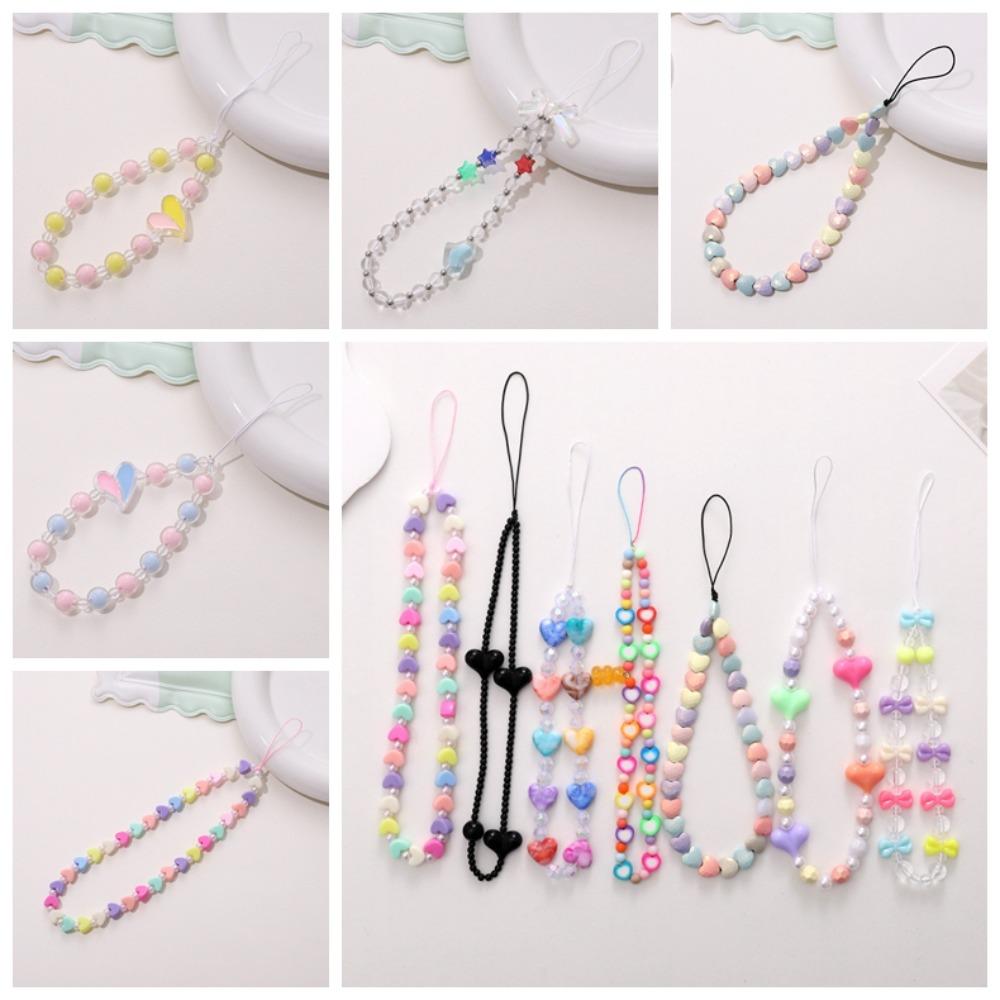 

Wrist Strap Mobile Phone Bead Chain Handmade Beaded Cellphone Strap Accessories 02
