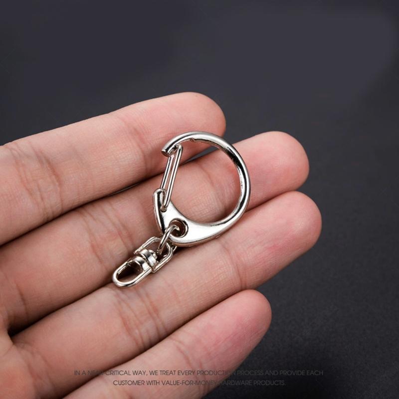 Split for Key Ring with Chain and Jump Rings Gold/Silver Metal Split for Key Chain Ring Parts with Open Jump Ring and Co