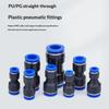 10Pcs Pneumatic Fittings Quick Connector Air Plastic Hose Tube Connectors Pu Pg 4Mm To 16Mm Push Into Pluglug