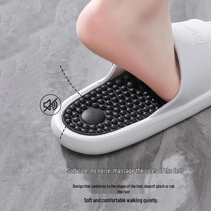 Unisexowe Letnie Zewnętrzne Antypoślizgowe Klapki Masujące do Kąpieli dla Mężczyzn i Kobiet