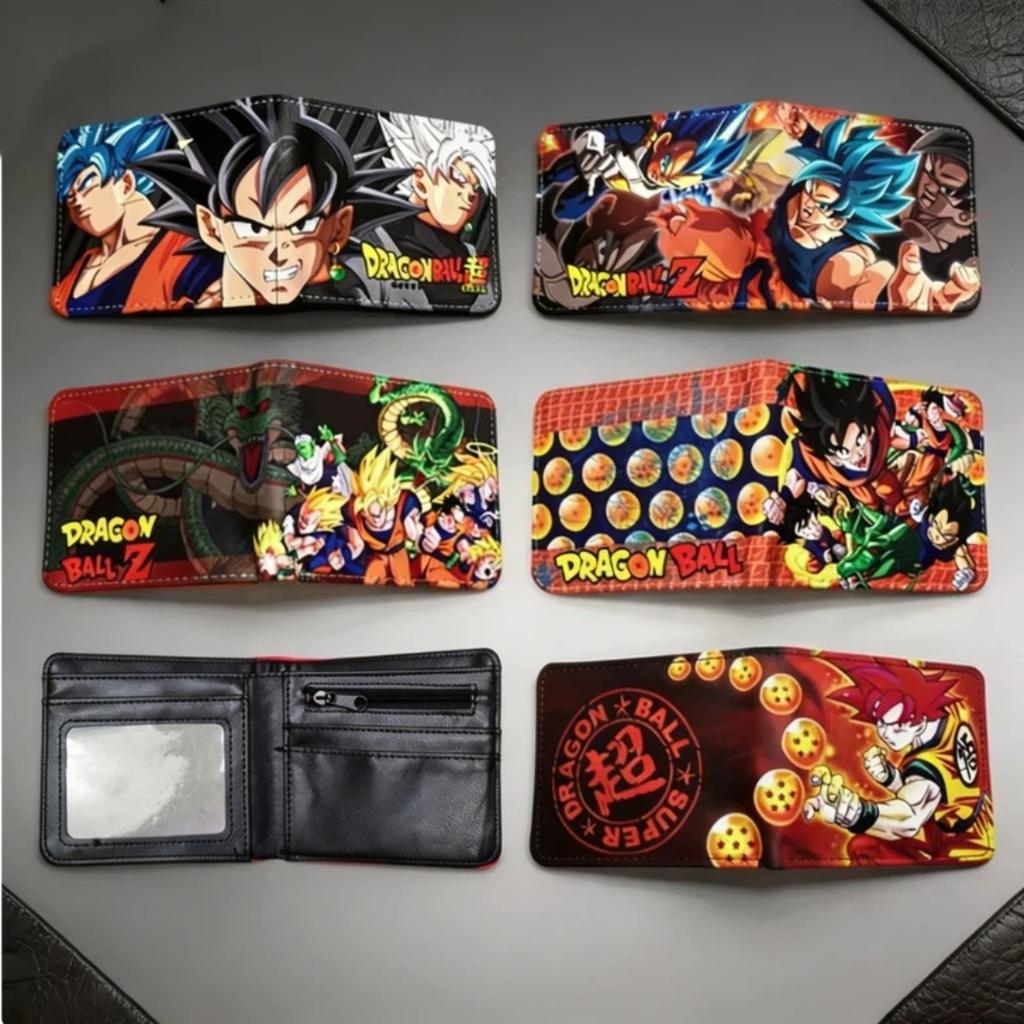 Dragon Ball Son Goku Multifunctional Card Purse Cartoon PU Wallet Personality Creativity Simple Foldable Coin Boy Birthday Gift