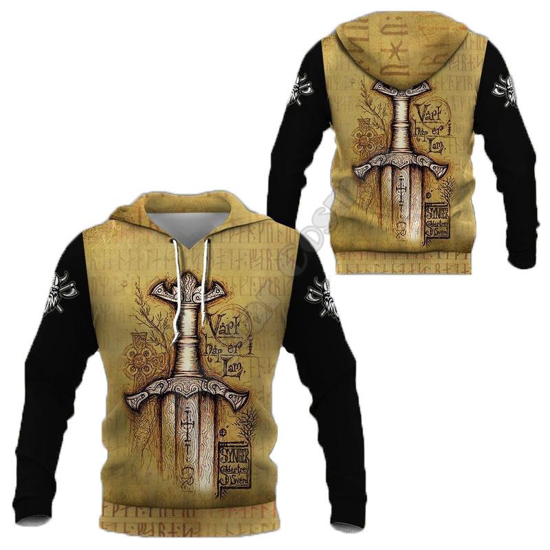 

Fashion 3D Digital Tattoo Print Hooded Sweatshirt Men Loose Casual Pullover Top 7XL