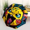 1pc Graffiti Windproof Automatic Windproof Umbrella, Lightweight for Women/Men, Perfect Christmas Gift a0811265