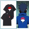 Uzumaki Naruto Sasuke Childhood Same Short Sleeved T-shirt for Men Naruto Anime Cosplay 2026 Summer New Children's Dressing Top