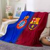 Couverture en Flanelle du Stade Espanyol, Polyester Doux, Design Moderne, Toutes Saisons pour le Camping, les Voyages, Cadeaux pour les fêtes ou les anniversaires