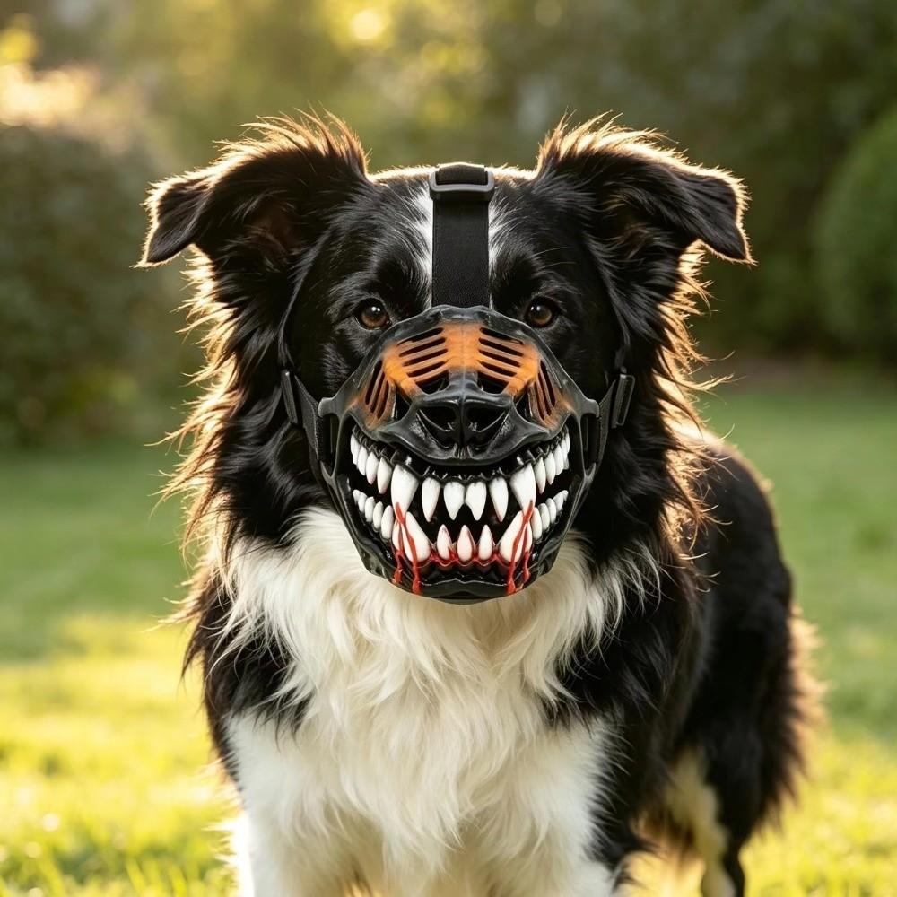 Breathable Hell Hound Muzzle Hell Hound Style Monster Pet Muzzle New Dog Monster Muzzle for Dogs
