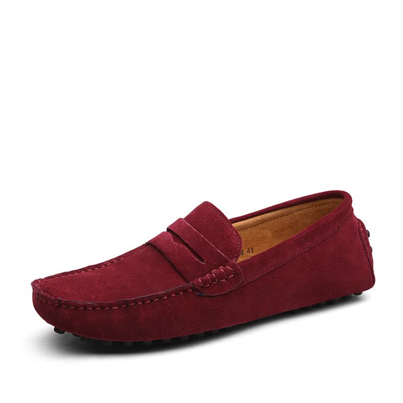 2024 Men Casual Shoes Fashion Men Shoes Genuine Leather Men Loafers Moccasins Slip On Men's Flats Male Driving Shoes