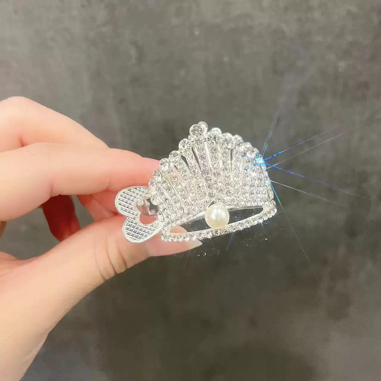 

Жемчужная корона сплав заколка для волос акула для хвостиков