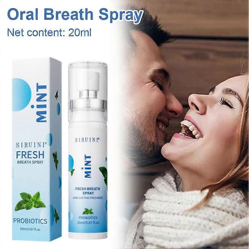 Probiotics Mint Fresh Breath Oral Spray, Long Lasting Mouth Freshener for Oral Care