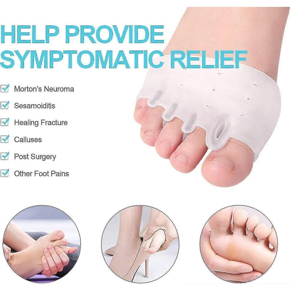 Separateur Orteil Hallux Valgus [8x]], Silicone Amlior, Ecarteur Orteil, Silicone En Gel Souple, Correction Pour Hallux Valgus, Soulagement Instantan