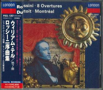 

CD CHARLES DUTOIT, MONTREAL SYMPHONY O - Rossini 8 Overtures POCL1207PROMO LONDON 1992 Japan Classical Used