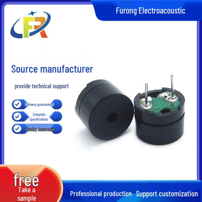 Buzzer 12085P: Passive Pin-Type Electromagnetic Sounder, 16 Ohm AC