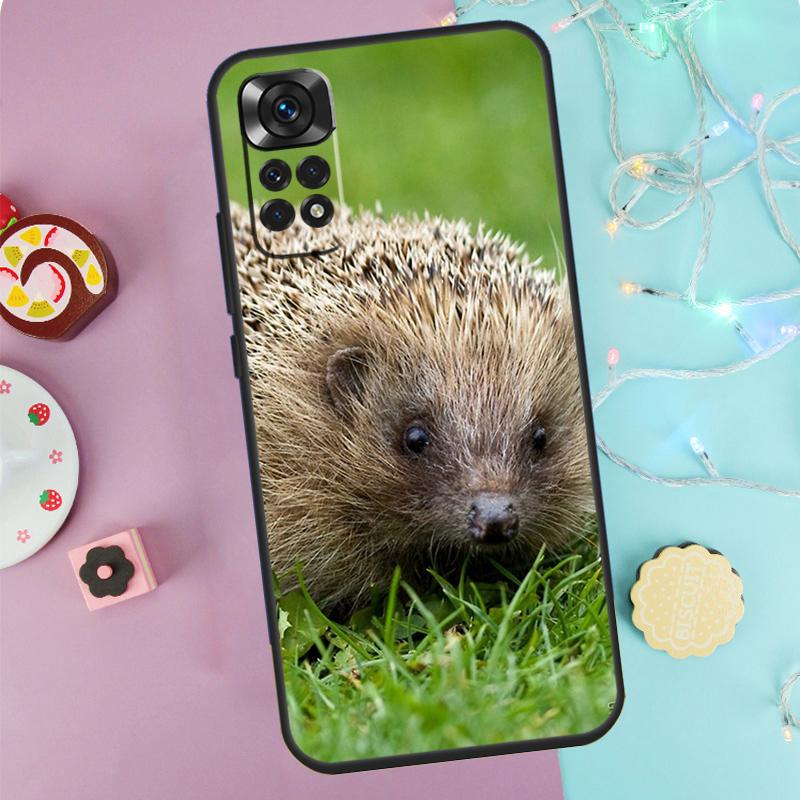 Hedgehog Case For Xiaomi Redmi Note 14 13 12 11 10 9 Pro 9S 10S 11S 12S Redmi 10C 12C 13C 14C Cover