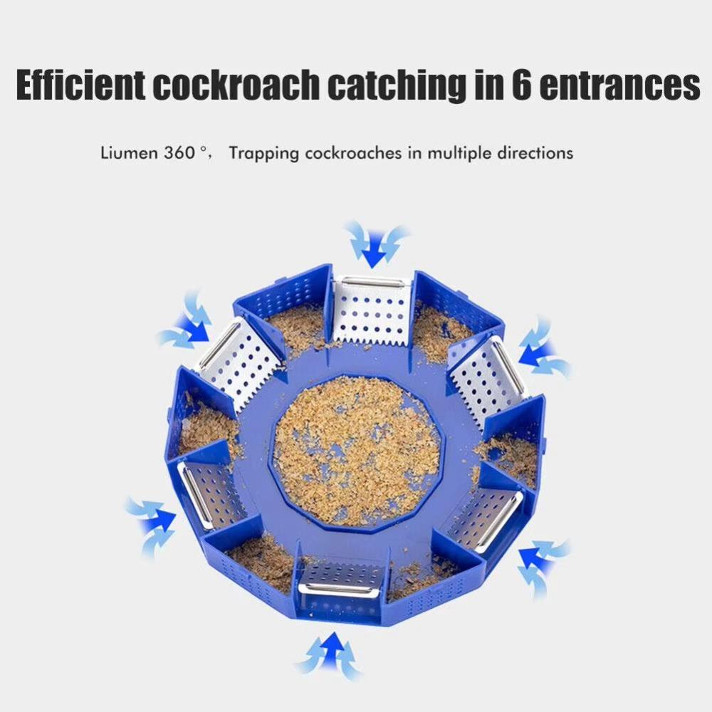 New Safe Non-Toxic Cockroach Traps Box Large Capacity Effective Roach Catcher Wear-resistant Cockroach Repellent Living Room