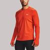 Under Armour Empowered Solid Color Athletic Slim Fit Crew Neck Long Sleeve T-Shirt Men tops Deep-Orange 1356148-830