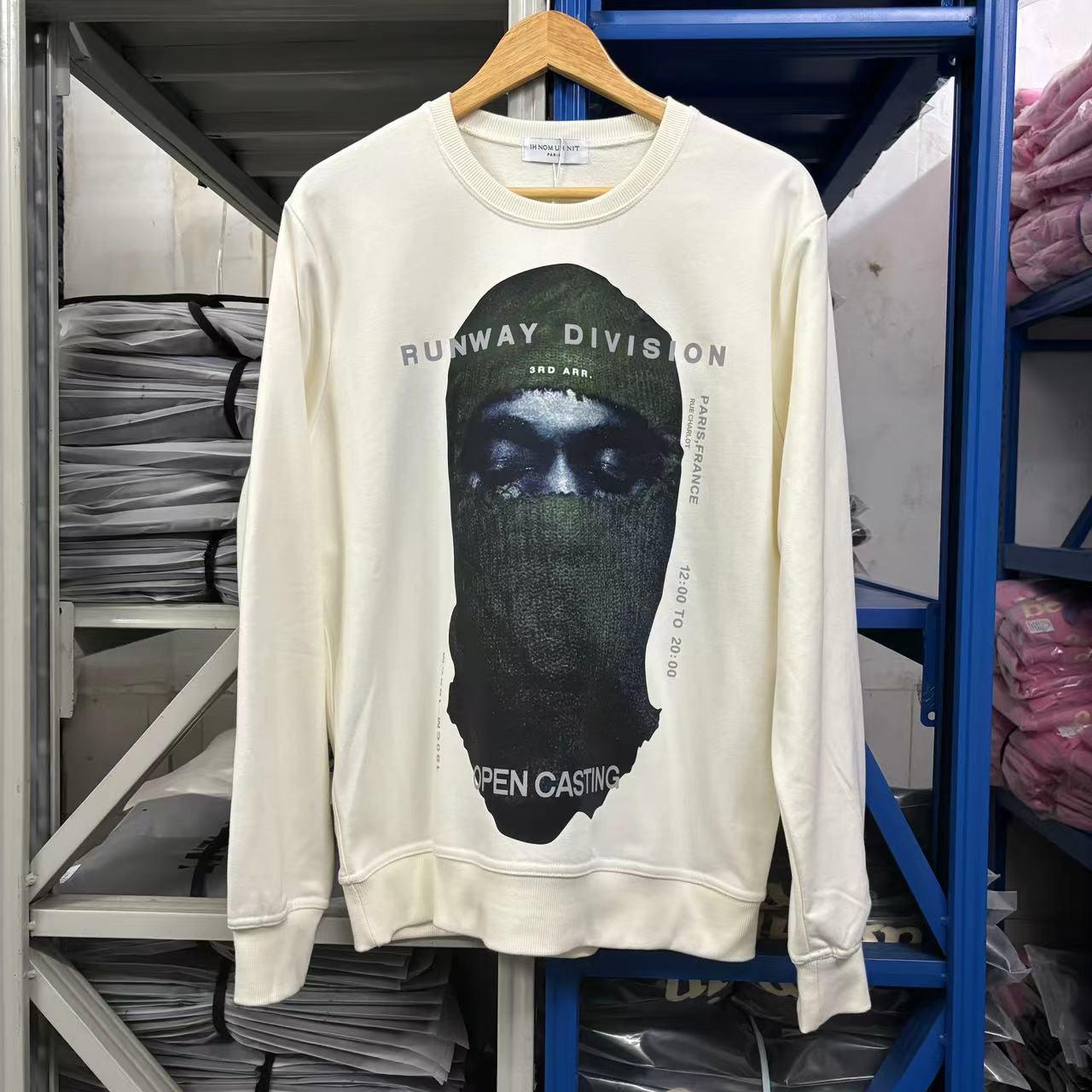 IH NOM UH NIT 2024 Spring Hoodie: Pearl Masked Man Portrait Design L