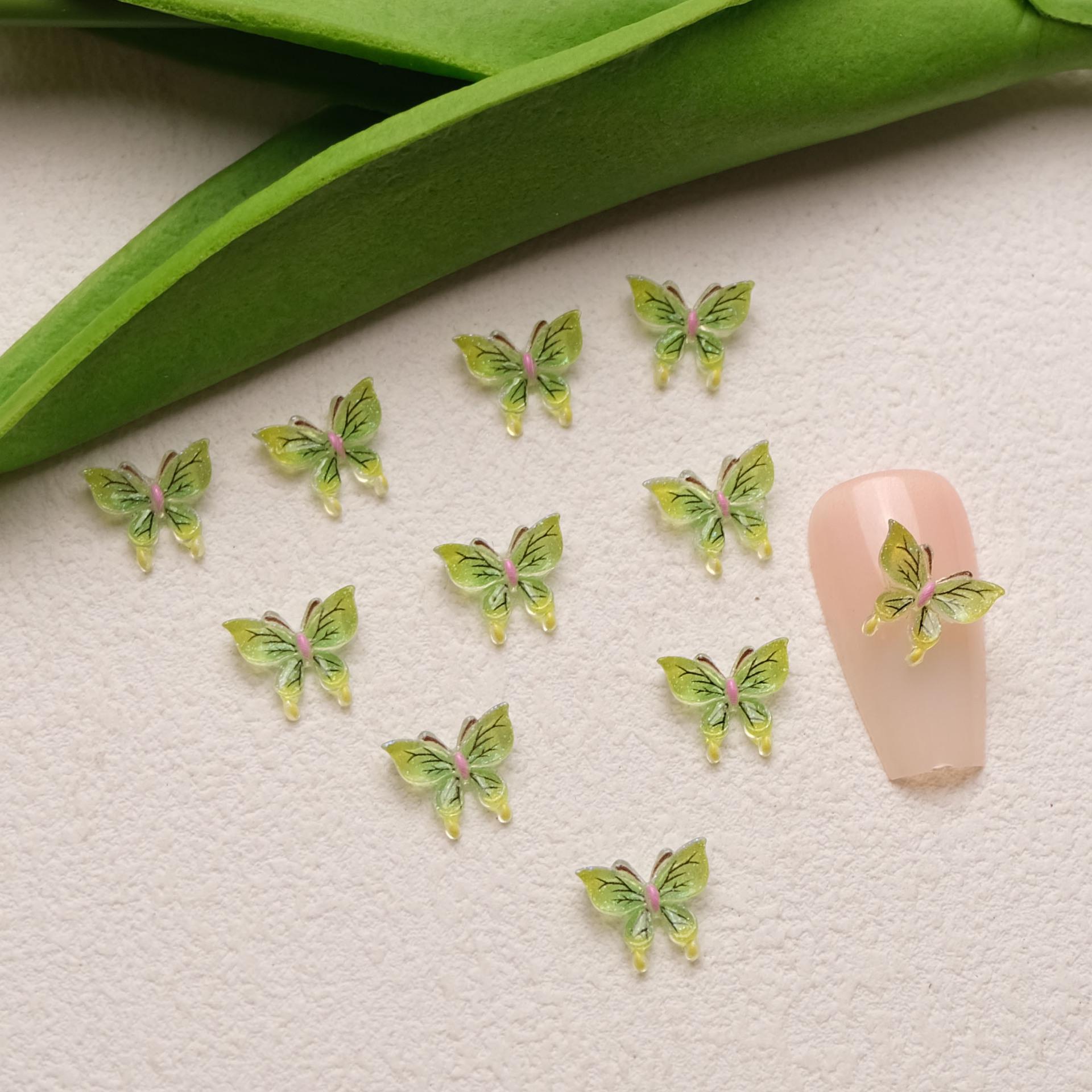 3D светящиеся бабочки эльфы нейл-арт и аксессуары для чехлов для телефонов