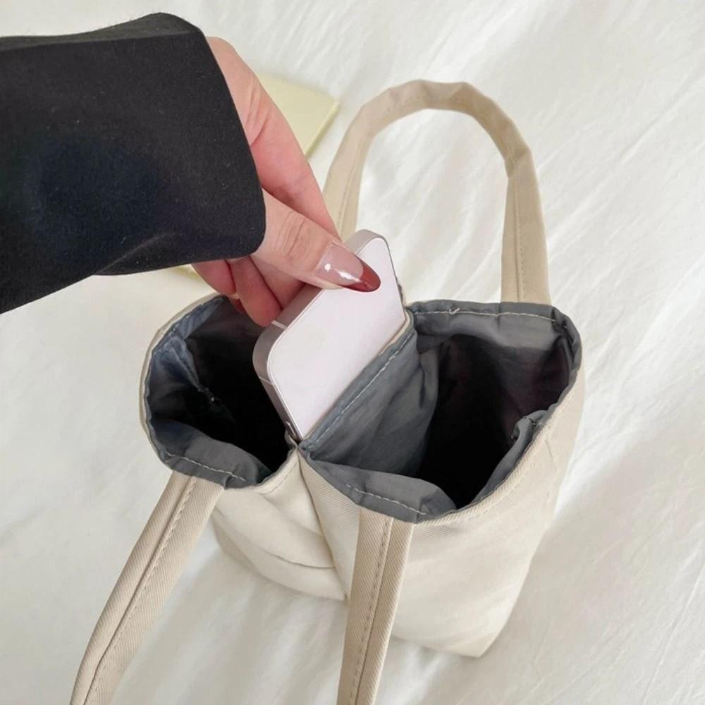 Portable Water Cup Bag Layered Lunch Box Bag Simple Storage Bag Girls
